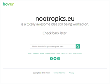 Tablet Screenshot of nootropichub.co.uk